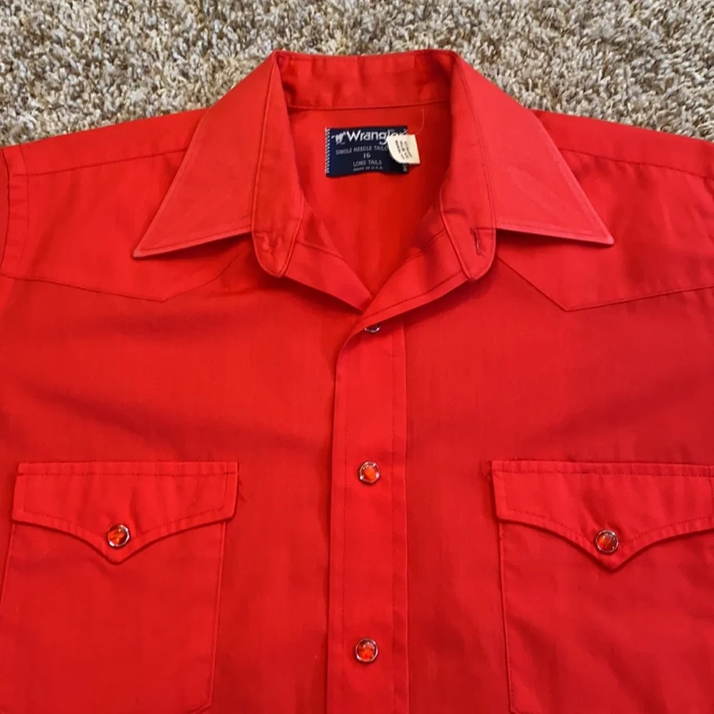 Vintage Wrangler Pearl Snap Shirt - Picture 2 of 5